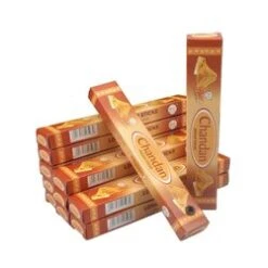 Flute Wardrobe Fragrance- Chandan Long Dhoop Sticks- 12 Boxes Set 12 Boxes Set