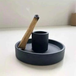 Diseno Living Palo Santo Ceramic Holder Stand - Navy Fixed Size