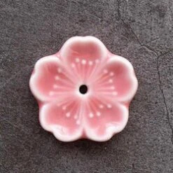 Diseno Living Incense Ceramic Holder Sakura Shape - Pink Fixed Size