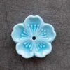 Diseno Living Incense Ceramic Holder Sakura Shape - Sky Blue Fixed Size