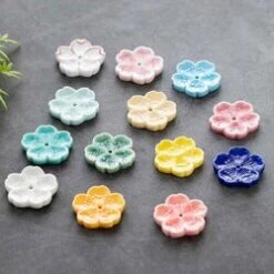 Diseno Living Incense Ceramic Holder Sakura Shape - Orange Fixed Size -Skin Care Store 133330651935776 2