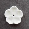Diseno Living Incense Ceramic Holder Sakura Shape - White Fixed Size -Skin Care Store 133330652135776