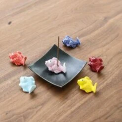 Diseno Living Palo Santo / Sage Ceramic Burning Square Holder- Sakura Black Fixed Size -Skin Care Store 133330653635776 2