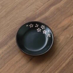 Diseno Living Palo Santo / Sage Ceramic Burning Circle Holder- Sakura Black Fixed Size