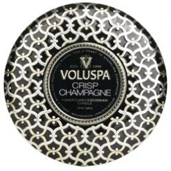 Voluspa 3 Wick Decorative Tin Candle - Crisp Champagne 340g/12oz